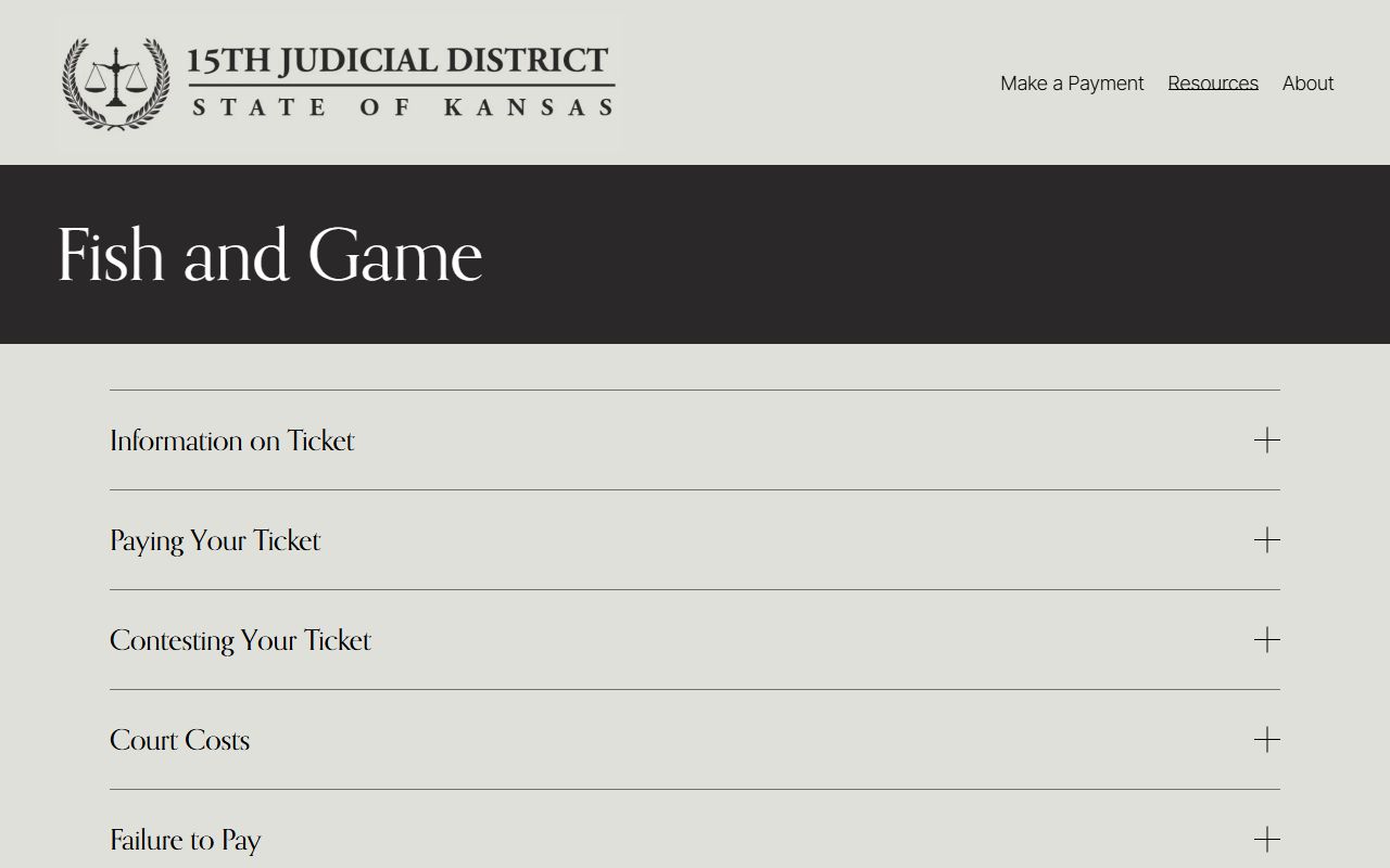 Wallace County arrest records and court charges 15th Judicial District fish and game tickets